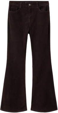 MANGO Džínsy 'Violetav'  tmavohnedá