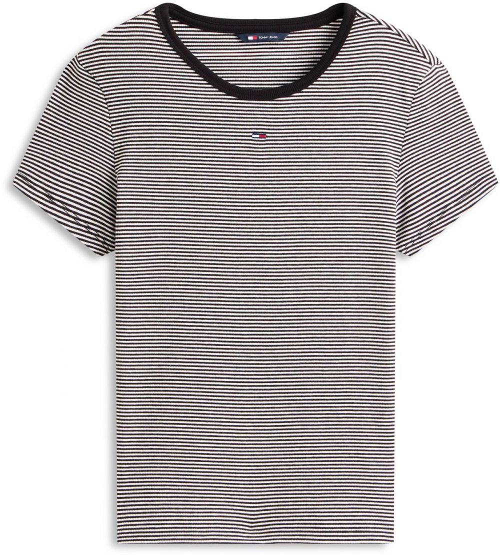 Tommy Jeans Tričko 'Essential'  námornícka modrá / červená / čierna / biela