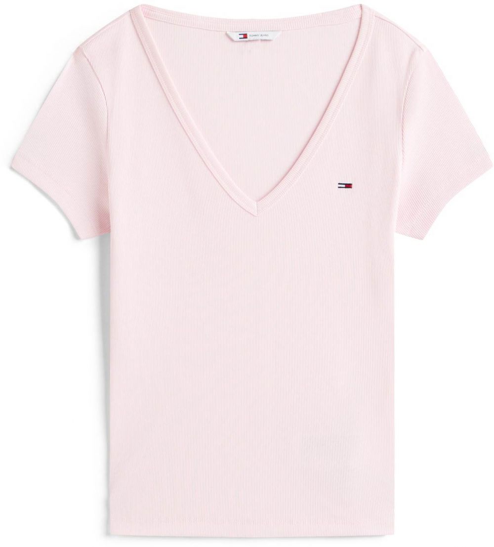 Tommy Jeans Tričko 'ESSENTIAL'  pastelovo ružová