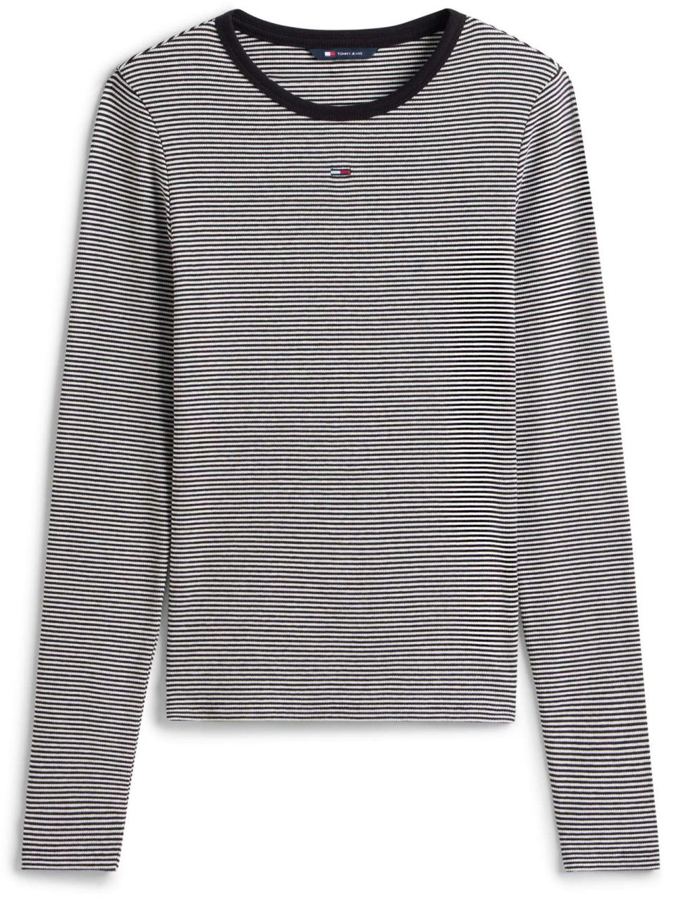 Tommy Jeans Tričko 'ESSENTIAL'  čierna / biela