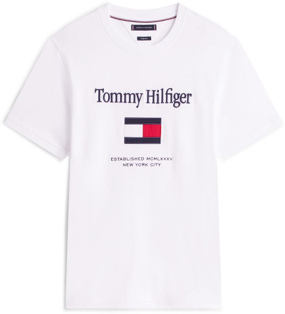 TOMMY HILFIGER Tričko  námornícka modrá / červená / biela