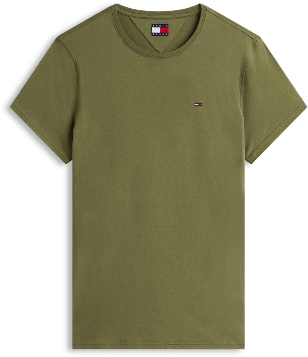 Tommy Jeans Tričko  tmavozelená