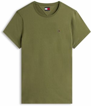 Tommy Jeans Tričko  tmavozelená