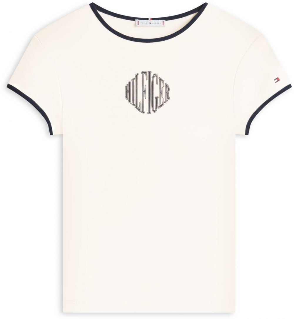 TOMMY HILFIGER Tričko  nebielená / námornícka modrá