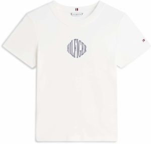 TOMMY HILFIGER Tričko  námornícka modrá / biela