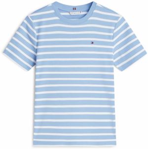 TOMMY HILFIGER Tričko 'Cody'  námornícka modrá / nebesky modrá / červená / biela