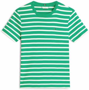TOMMY HILFIGER Tričko 'CODY'  zelená / biela