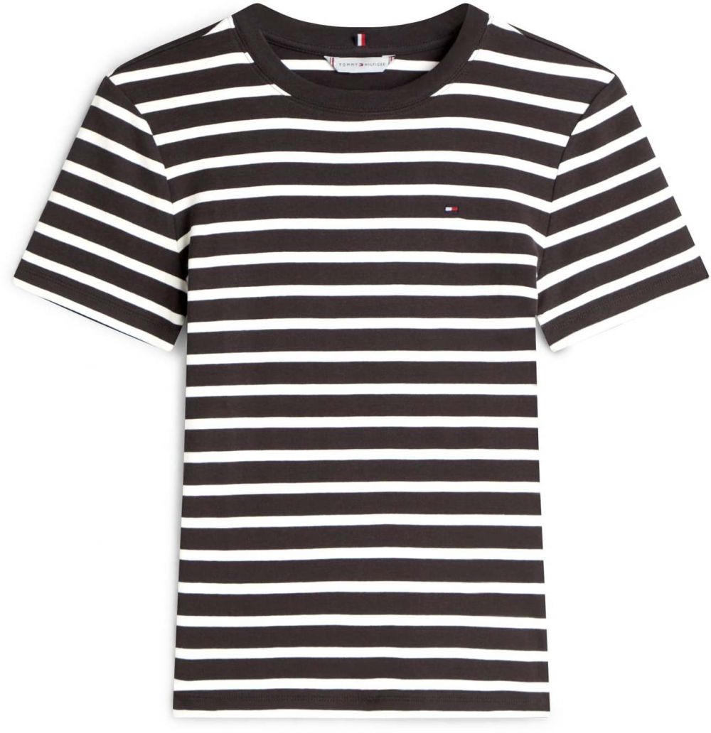 TOMMY HILFIGER Tričko 'CODY'  čierna / biela