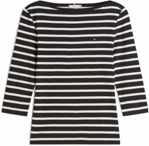 TOMMY HILFIGER Tričko 'NEW CODY'  čierna / biela