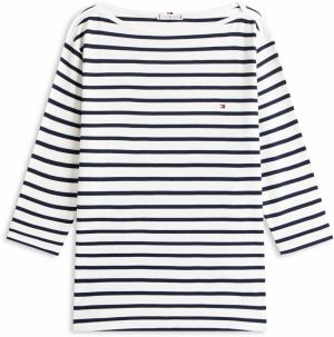 Tommy Hilfiger Curve Tričko  čierna / biela