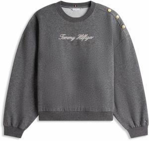 Tommy Hilfiger Curve Mikina  antracitová / biela