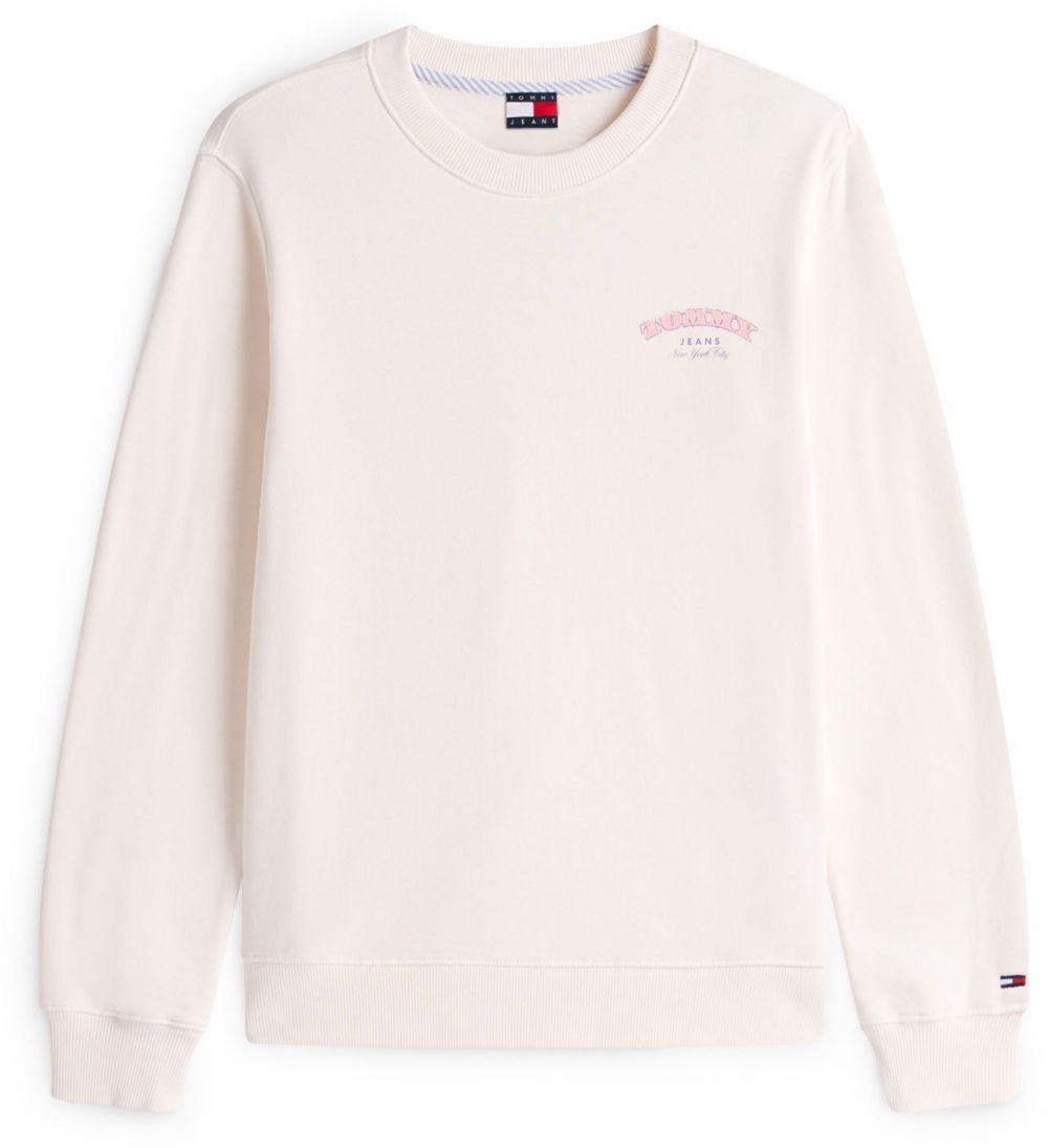 Tommy Jeans Mikina  modrá / ružová / biela