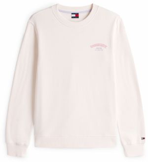 Tommy Jeans Mikina  modrá / ružová / biela