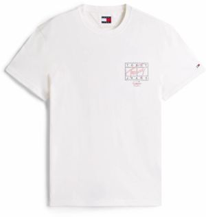 Tommy Jeans Tričko  námornícka modrá / červená / biela