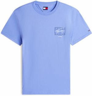 Tommy Jeans Tričko  námornícka modrá / opálová / svetlomodrá / biela
