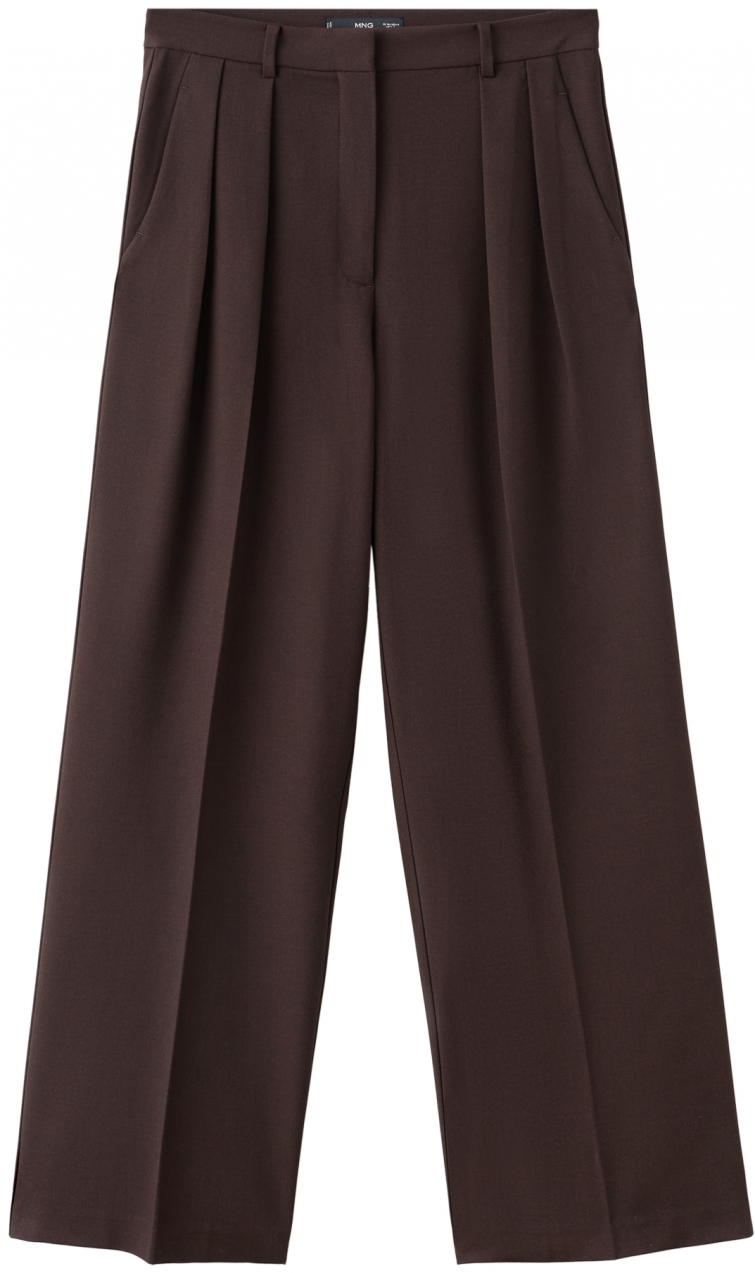 MANGO Nohavice 'Gabi'  čokoládová