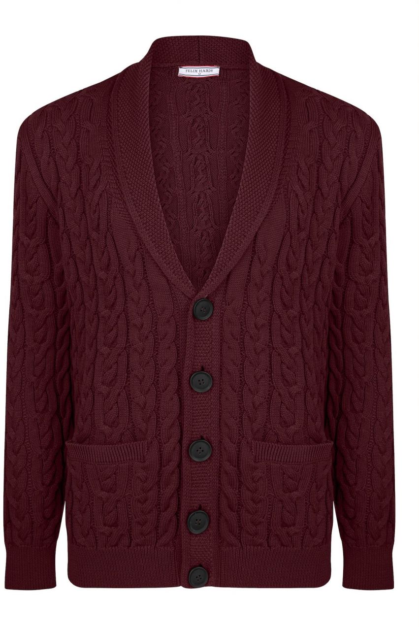 Felix Hardy Kardigán  bordová