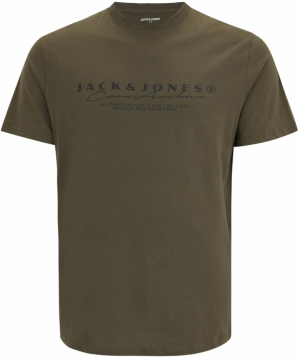 JACK & JONES Tričko  zelená / čierna