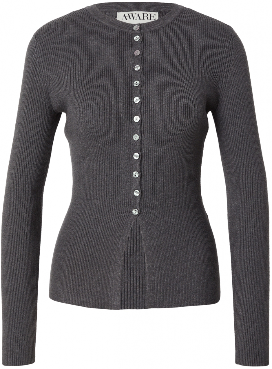 VERO MODA Kardigán 'AWUKINO'  tmavosivá