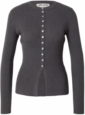 VERO MODA Kardigán 'AWUKINO'  tmavosivá