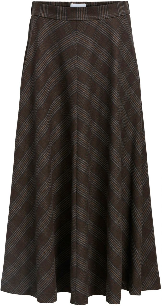 OBJECT Sukňa 'OBJDanni'  svetlohnedá / tmavohnedá / čierna