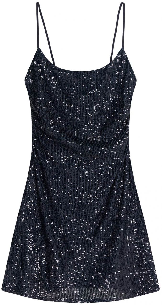 Bershka Šaty  tmavomodrá