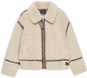 Pull&Bear Prechodná bunda  krémová / hnedá