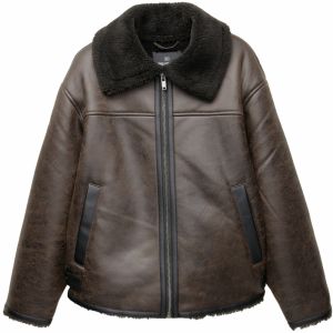 Pull&Bear Prechodná bunda  tmavohnedá