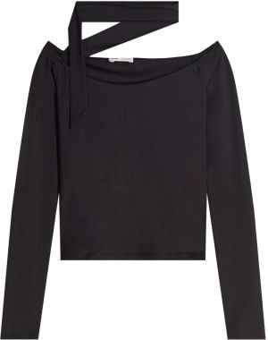 Bershka Tričko  čierna