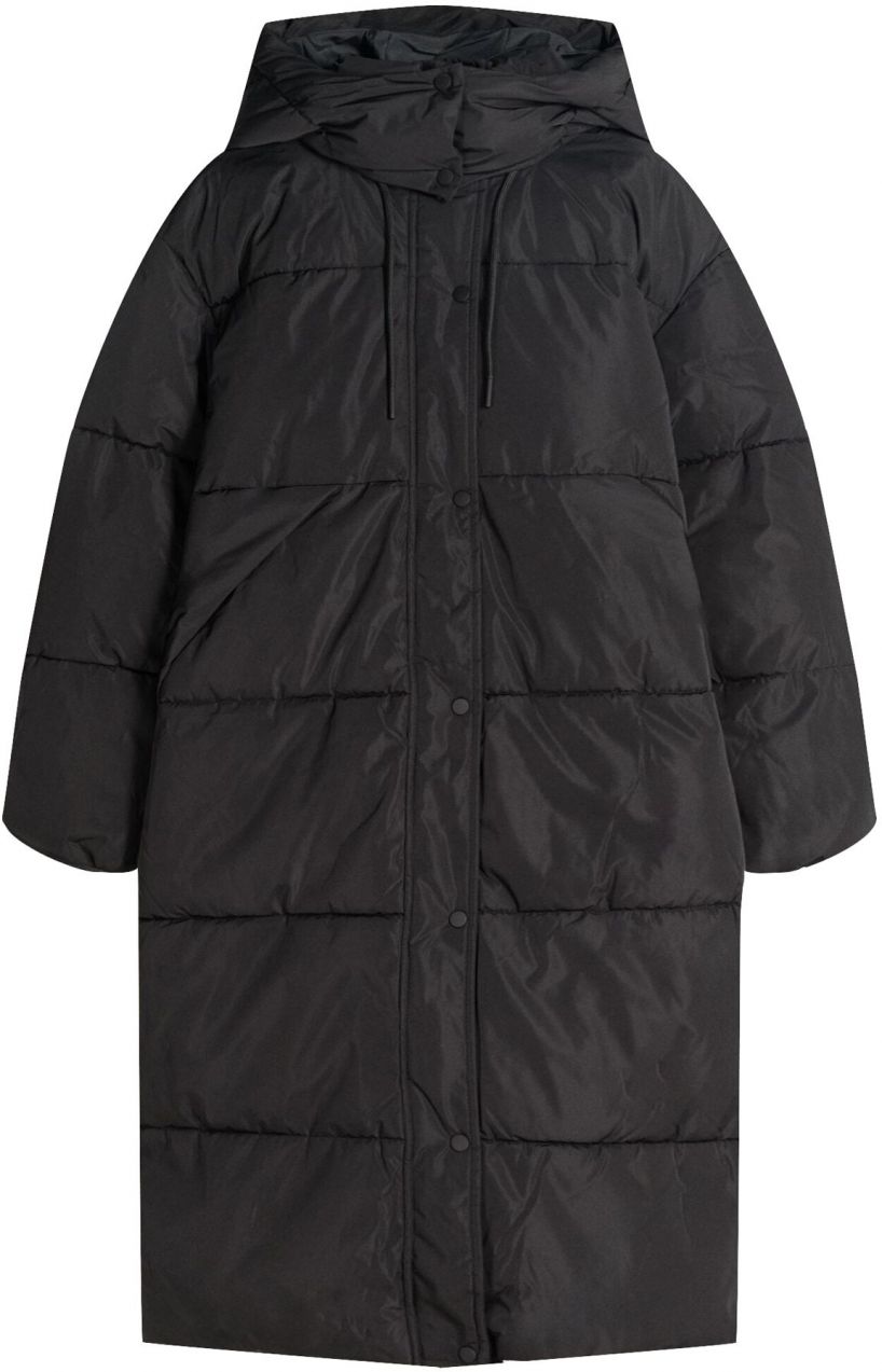 Bershka Zimný kabát  čierna