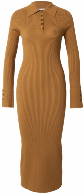 & Other Stories Pletené šaty  tmavobéžová