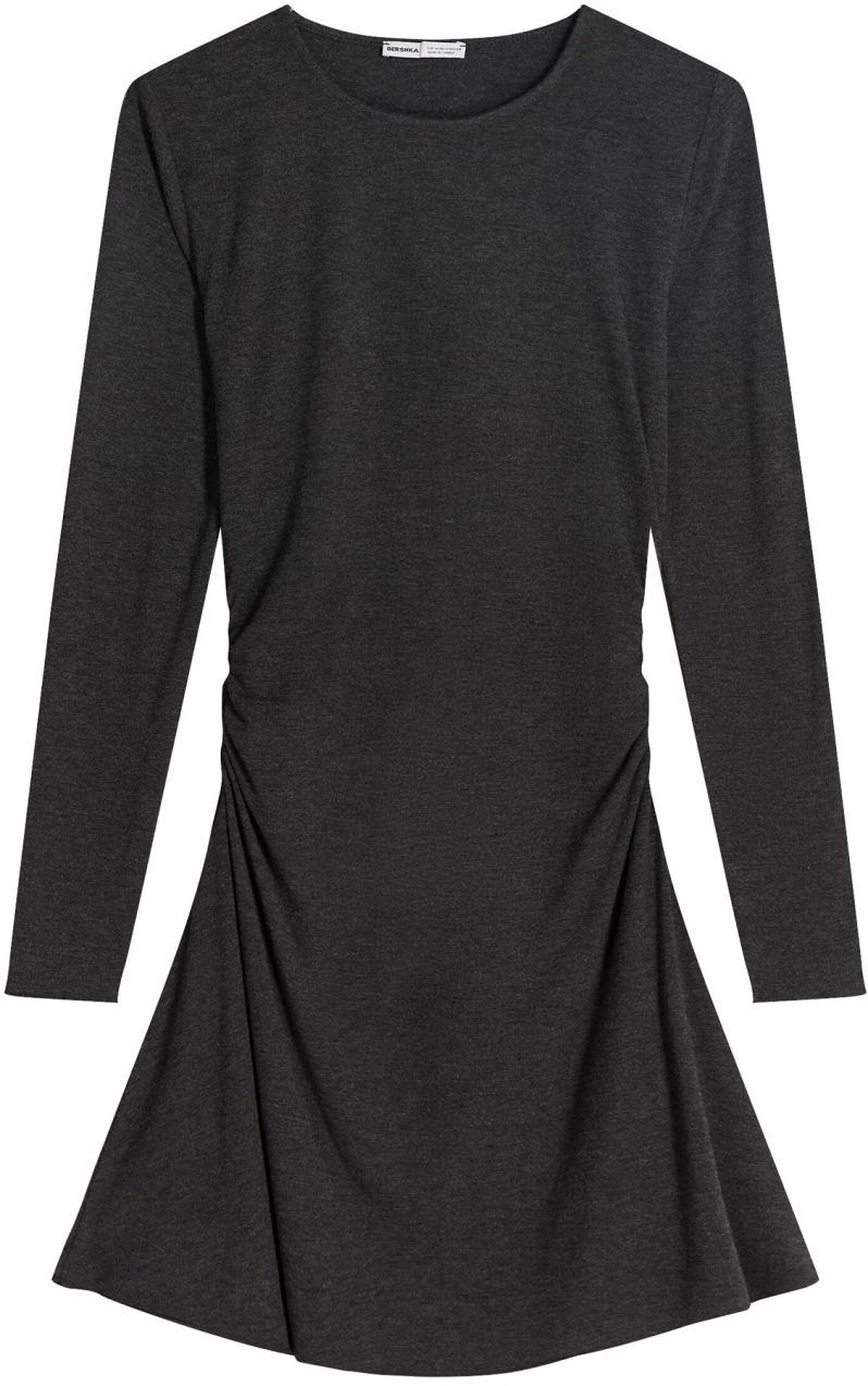 Bershka Šaty  tmavosivá