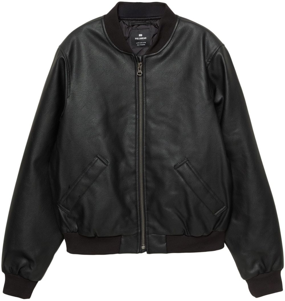 Pull&Bear Prechodná bunda  čierna