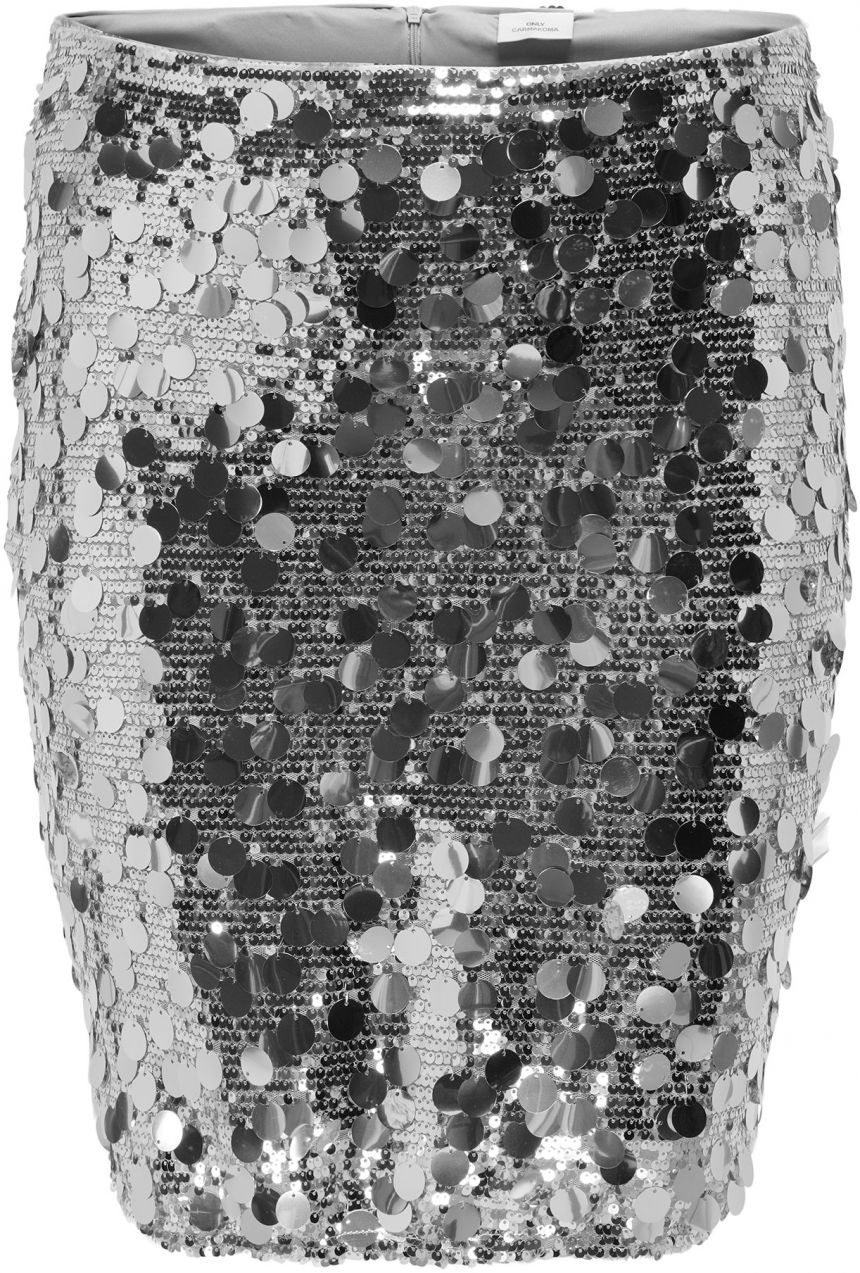 ONLY Carmakoma Sukňa  strieborná