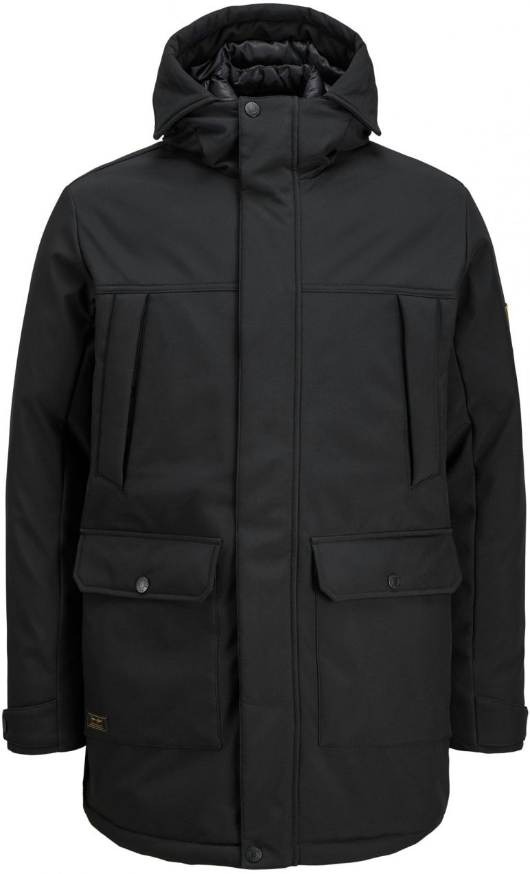 Jack & Jones Plus Zimná parka 'JJFINN'  čierna