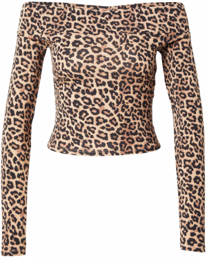 studioselect Tričko 'Giulia'  béžová / farba ťavej srsti / čierna