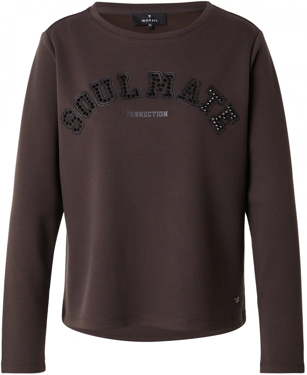 monari Mikina  tmavohnedá / čierna