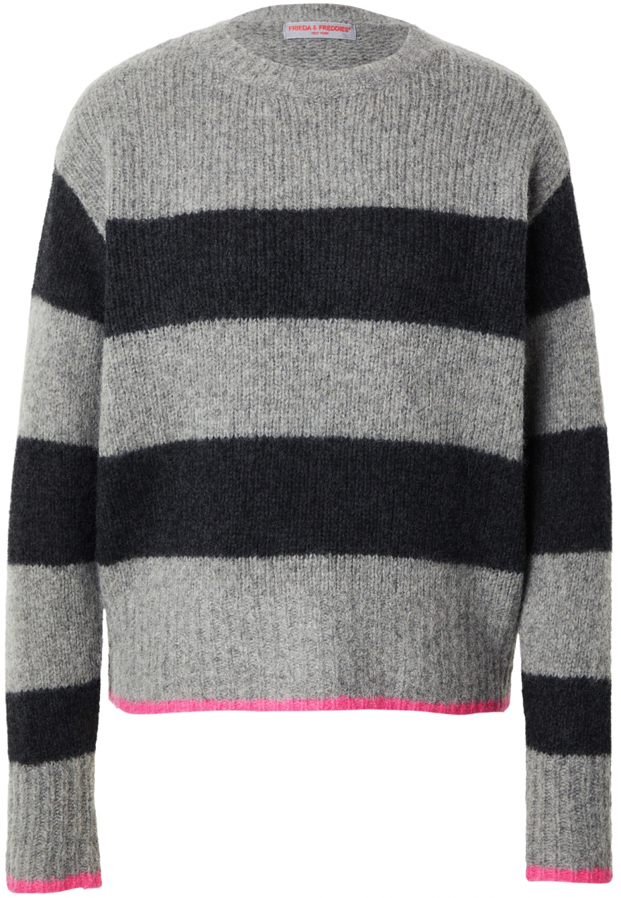 Frieda & Freddies NY Sveter  tmavosivá / čierna
