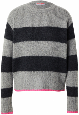 Frieda & Freddies NY Sveter  tmavosivá / čierna