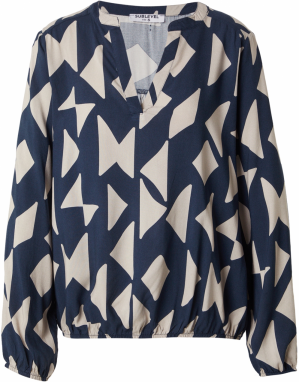 Sublevel Blúzka  svetlobéžová / tmavomodrá