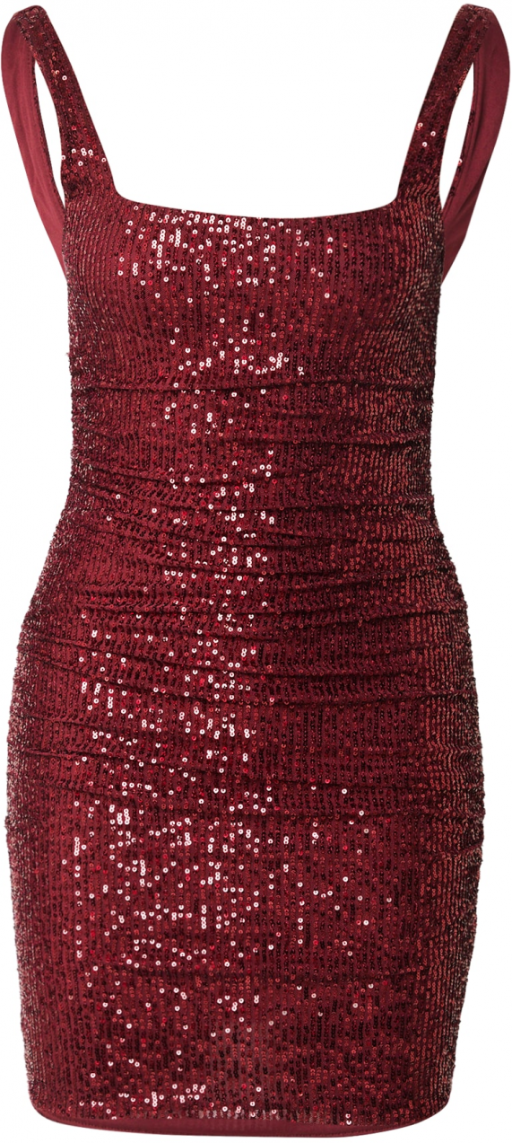 Tally Weijl Kokteilové šaty  tmavočervená