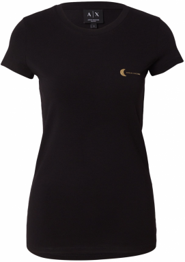 ARMANI EXCHANGE Tričko  zlatá / čierna