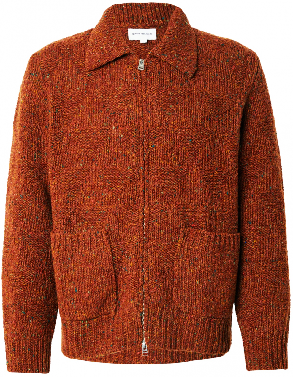 NORSE PROJECTS Kardigán 'Erik Donegal'  oranžová