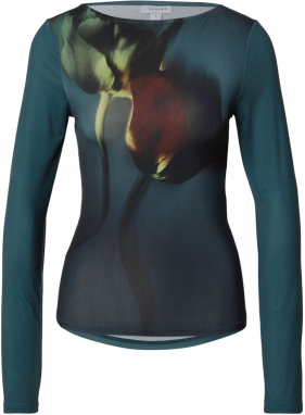 TOPSHOP Tričko 'KIMMIE'  petrolejová / svetlozelená / tmavočervená / čierna