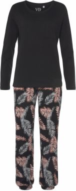 VIVANCE Pyžamo 'Dreams'  sivá / ružová / čierna