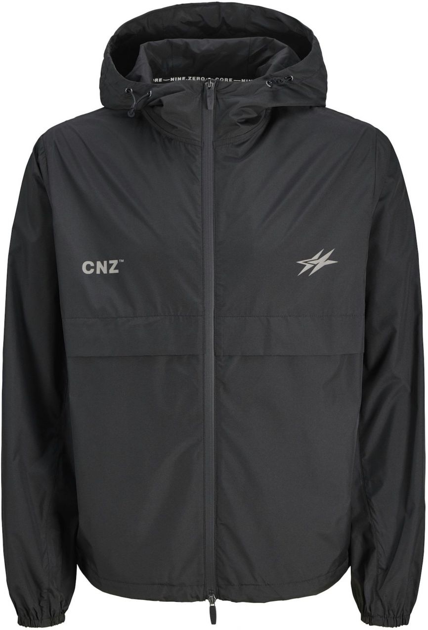 JACK & JONES Prechodná bunda 'COCNZ PARIS'  sivá / čierna