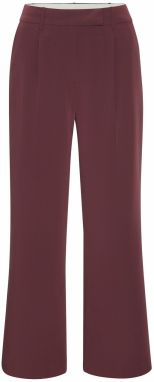 LASCANA Nohavice s pukmi  bordová