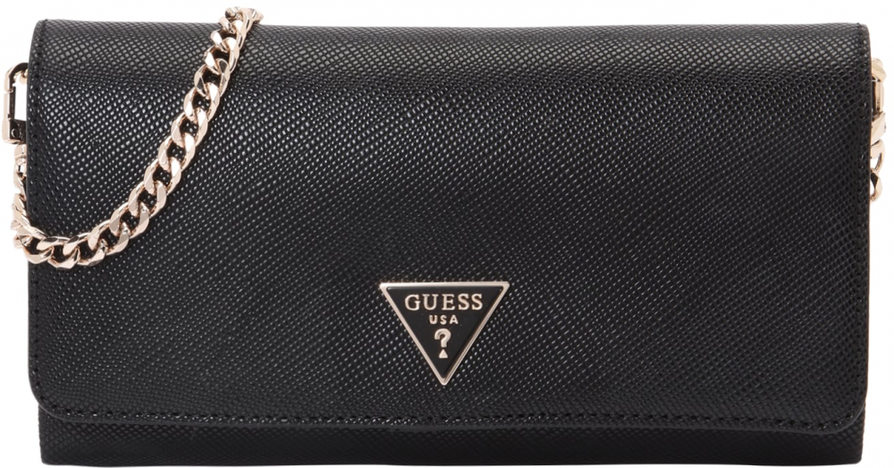 GUESS Listová kabelka 'NOELLE II XBODY FLAP ORGANIZER'  čierna
