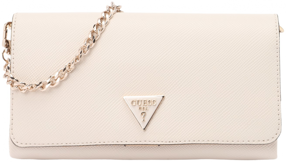 GUESS Listová kabelka 'NOELLE II XBODY FLAP ORGANIZER'  svetlobéžová