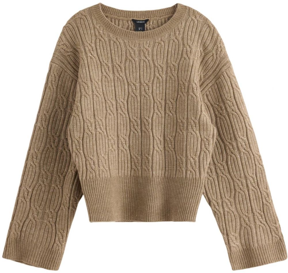 Lindex Sveter 'Hermine'  svetlohnedá